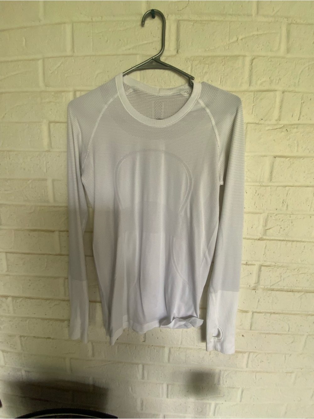 lululemon athletica White Long Sleeve Tech Top